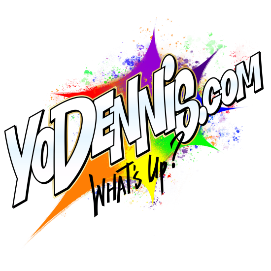 YoDennis.com Logo with Colorful Background Logo of YoDennis.com featuring bold text and a colorful splatter background.